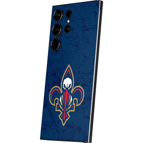 NBA New Orleans Pelicans Distressed Galaxy S25 Ultra Skin